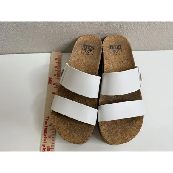 Reef Women's Cushion Vista Hi Sandals Platform White Size 7 Higher Sandal - Picture 8 of 8